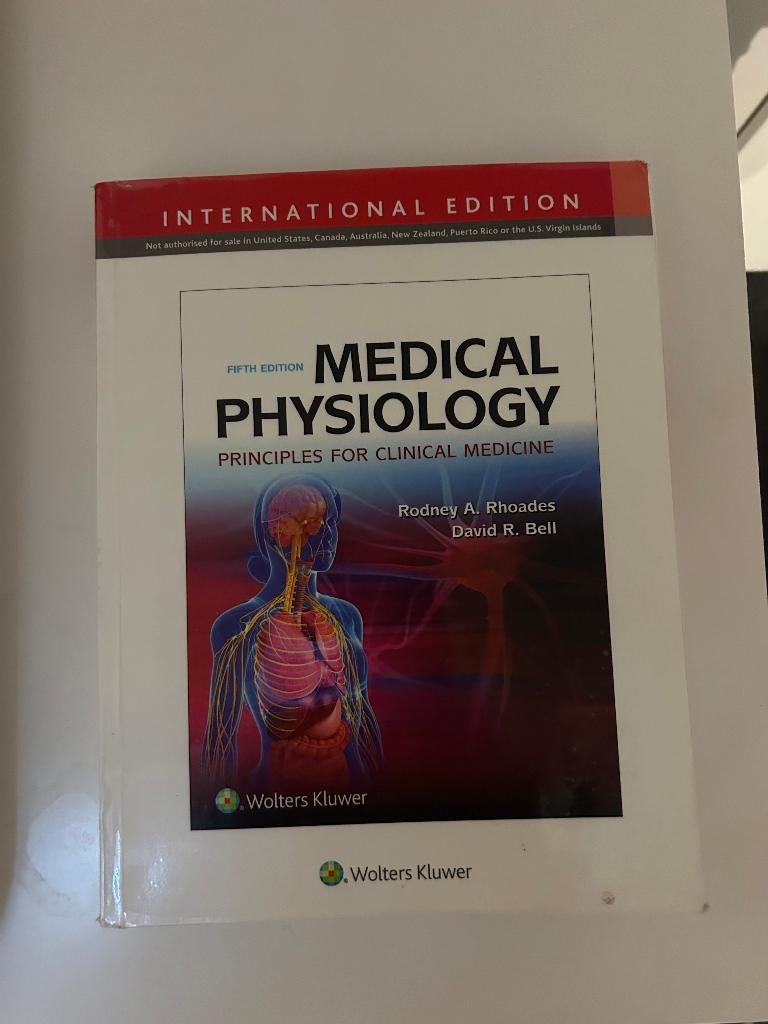 Medical Physiology Principles for Clinical Medicine 5th, Ophalen of Verzenden, Nieuw, Hoger Onderwijs