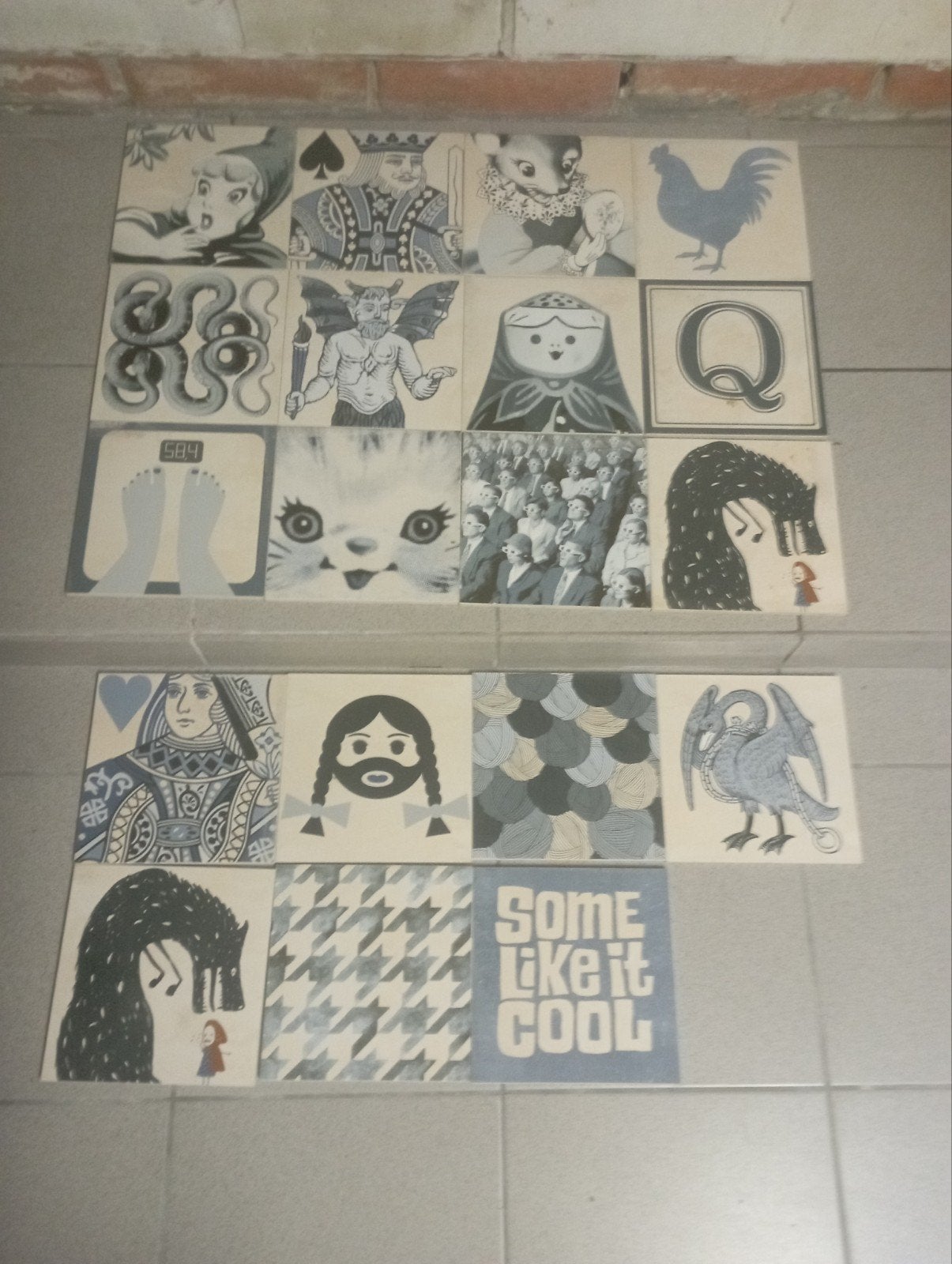 keramische tegels met afbeeldingen ( 20/20 ), Antiek en Kunst, Ophalen