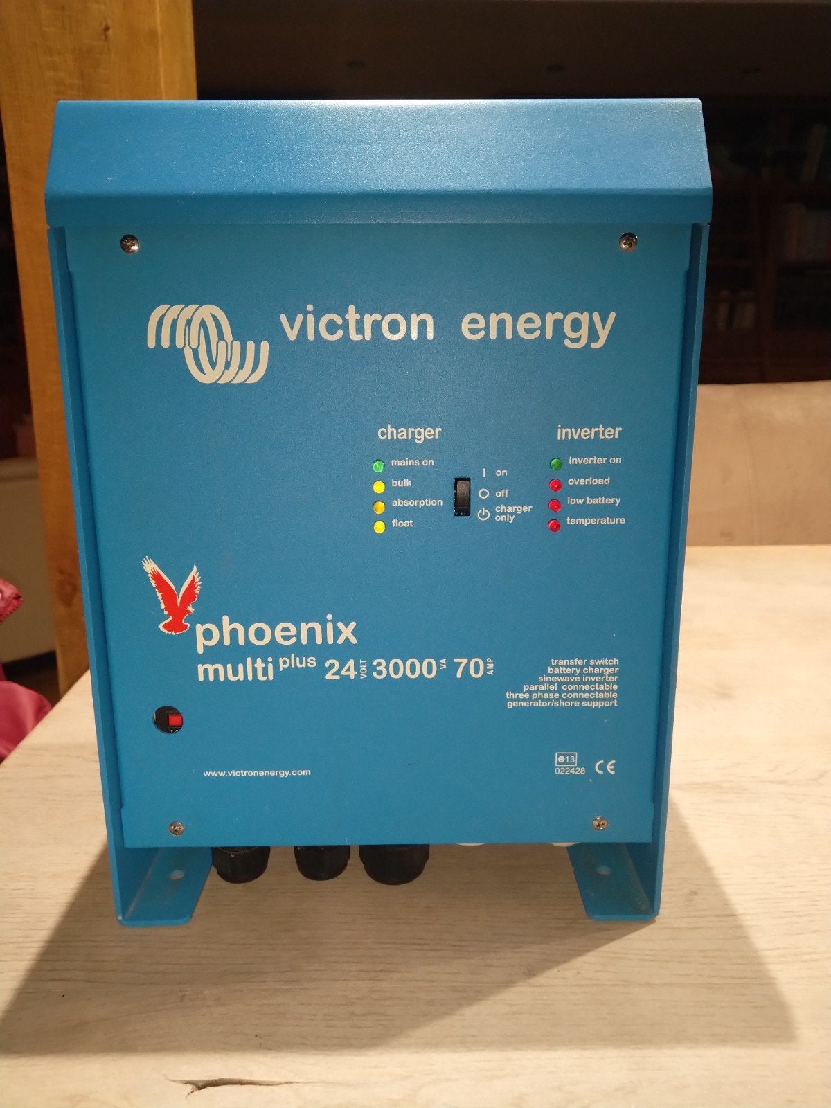 victron omvormer, Ophalen