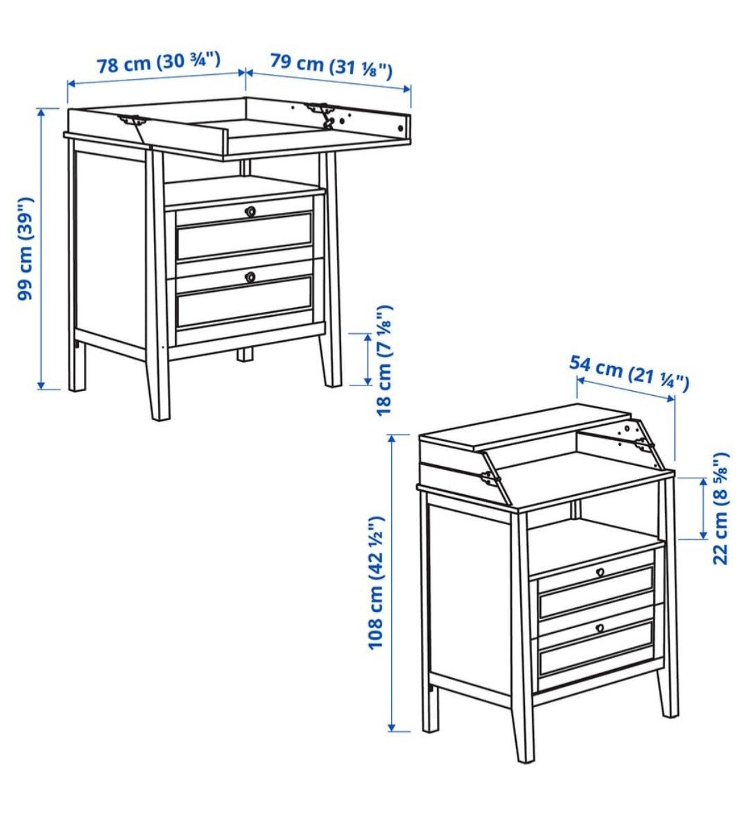 Baby bed + comode en matras, Kinderen en Baby's, Kinderkamer | Bedden, Ophalen, Matras
