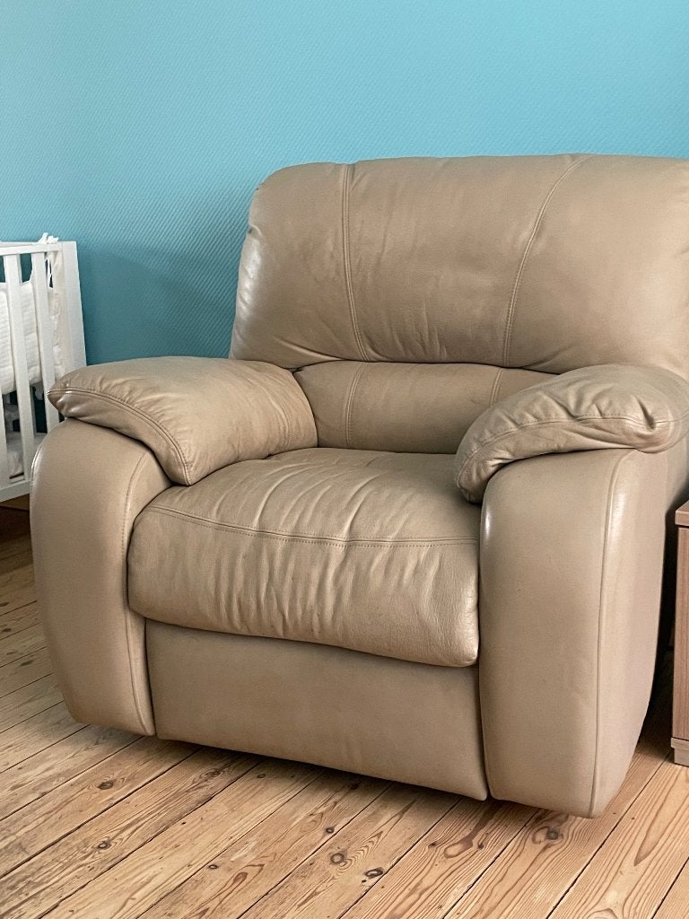 Salon cuir Château d’Ax, 75 à 100 cm, Quatre personnes ou plus, Banc droit, Enlèvement