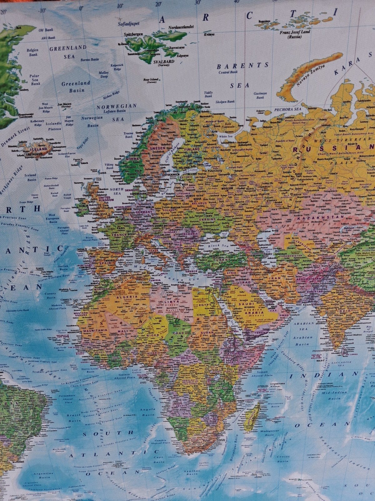 Carte du monde, Antiquités & Art, Antiquités | Cartes scolaires, Enlèvement