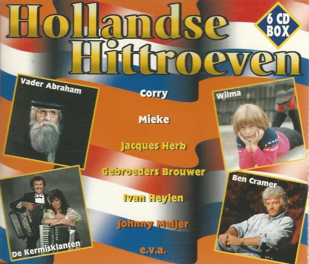 6CD-BOX * HOLLANDSE HITTROEVEN, CD & DVD, CD | Néerlandophone, Comme neuf, Chanson réaliste ou Smartlap, Enlèvement ou Envoi