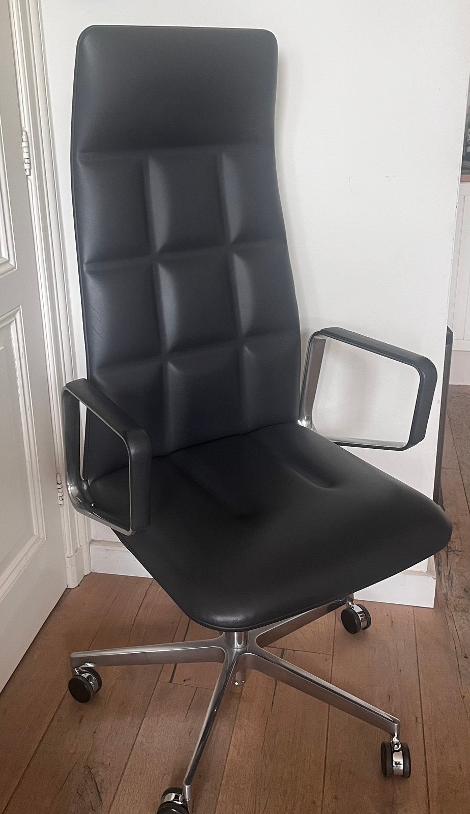 Walter Knoll Président Président du bureau exécutif, Maison & Meubles, Gris, Enlèvement, Utilisé, Chaise de bureau