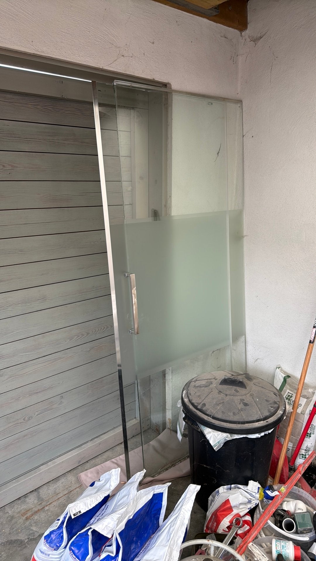 Douchewand 2-delig, Ophalen, Gebruikt, 80 tot 120 cm, 160 cm of meer
