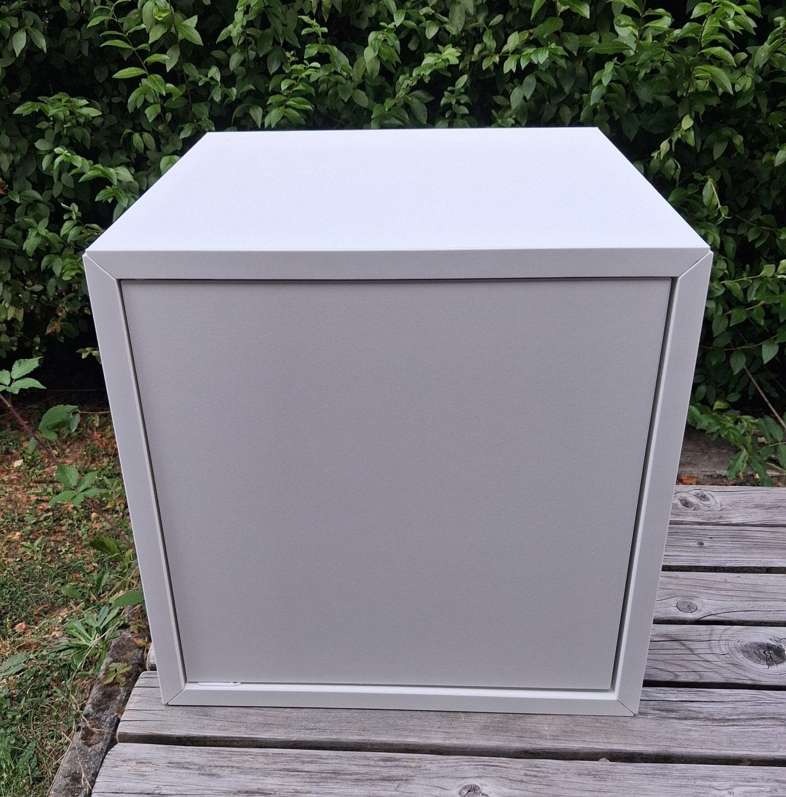 IKEA witte Eket opbergkubus 35x35x35cm + rail, Ophalen, Minder dan 50 cm, Gebruikt, Minder dan 100 cm