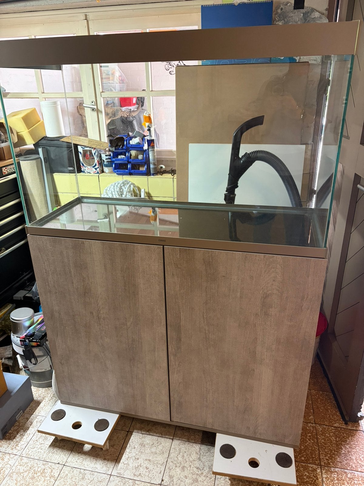 Aquarium Ciano 200liter, Dieren en Toebehoren, Ophalen, Gebruikt, Pomp, Leeg aquarium