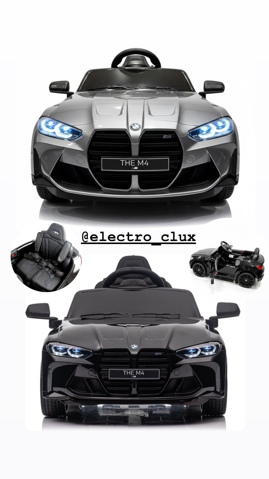 Bmw M4 12v Multimedia Bluetooth  Rubberbanden/ Rc, Ophalen of Verzenden, Nieuw
