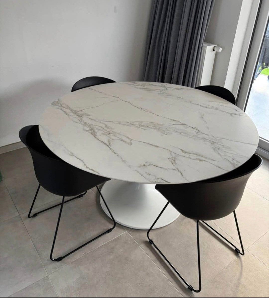 Composiet marmerlook tafel, Huis en Inrichting, Ophalen