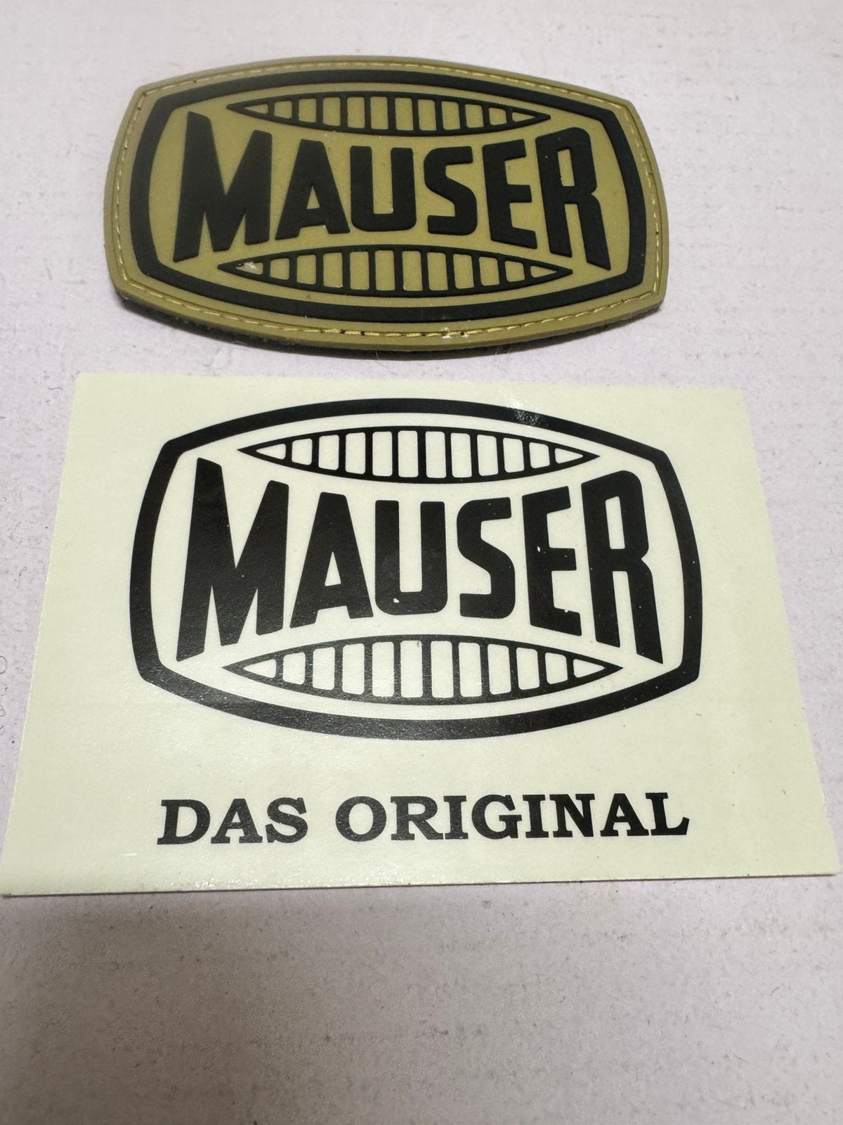 Badge Mauser, Verzamelen, Ophalen of Verzenden, Overige soorten, Embleem of Badge