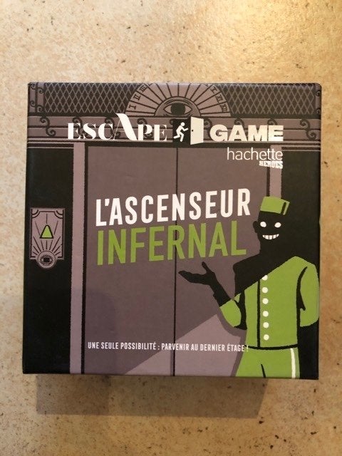 L'ASCENSEUR INFERNAL-jeu d'enquêtes escape game neuf, Envoi
