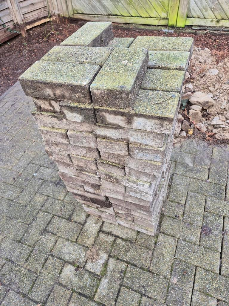 Pavés en béton L22x W11x H6, 110 pièces, Jardin & Terrasse, Pavé & Dalles, Enlèvement, Béton, Briques