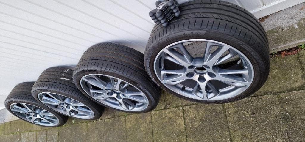 Honda velgen met banden, Ophalen, 18 inch, Gebruikt, Banden en Velgen
