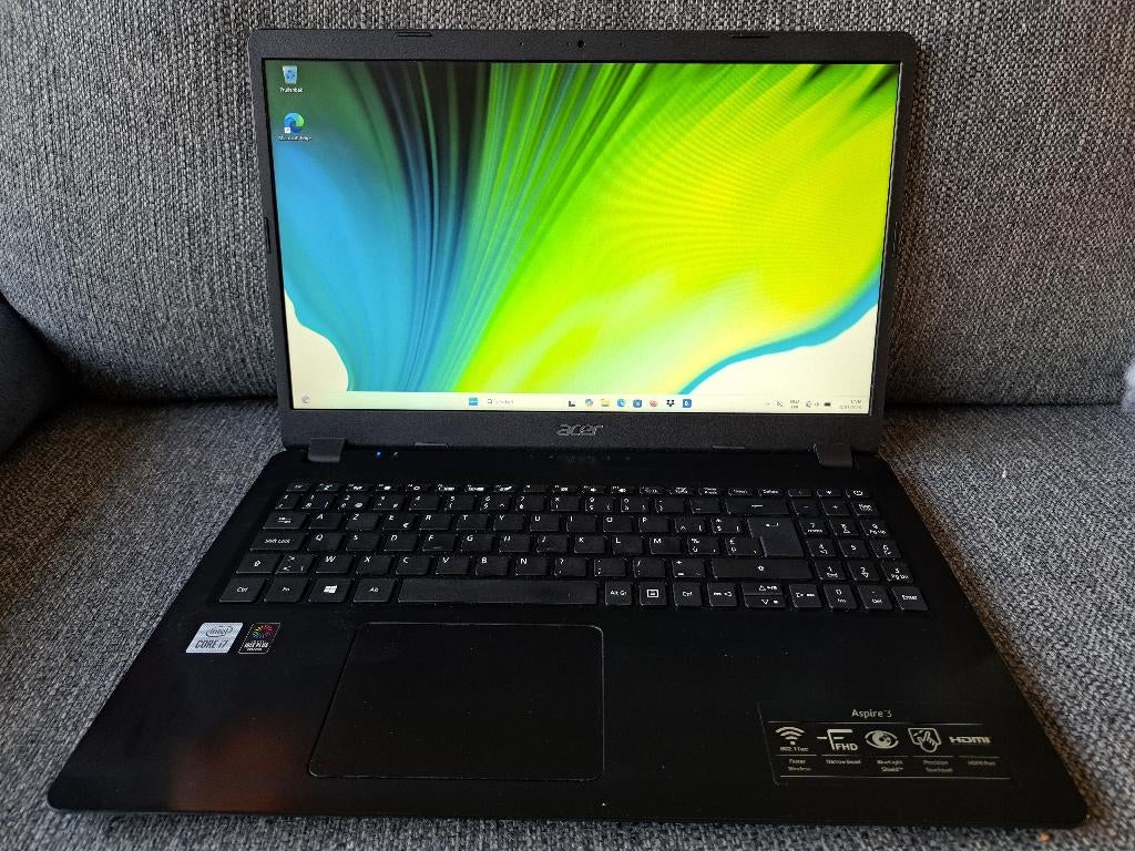 Acer Aspire 3 Processor i7-1065G7 15.6 FHD, 8 GB, Comme neuf, Enlèvement, Azerty