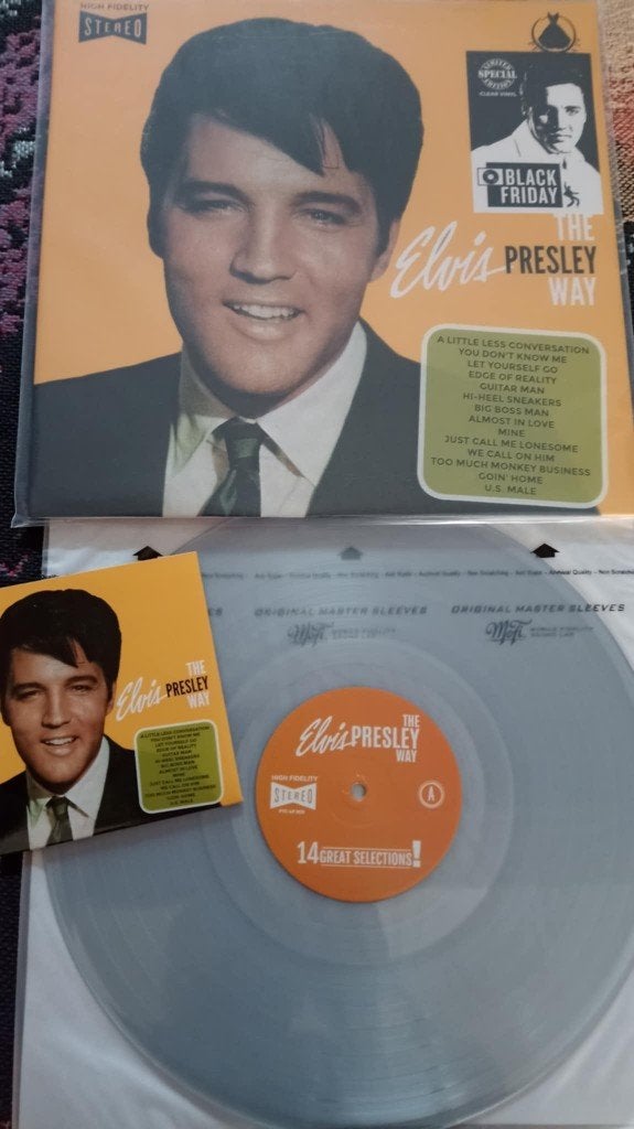 Elvis bootleg lp, Elvis the Presley way, on clear vinyl + cd, LP, Ophalen of Verzenden, Zo goed als nieuw, 12 inch