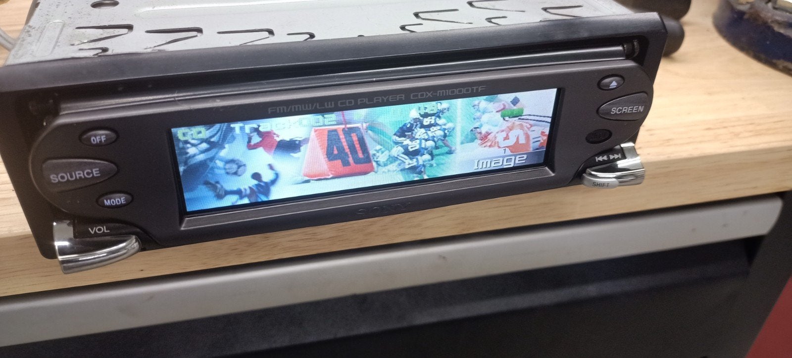 High-end Radio CD Sony CDX-M1000TF full tft kleurenscherm, Auto diversen, Autoradio's, Zo goed als nieuw, Ophalen