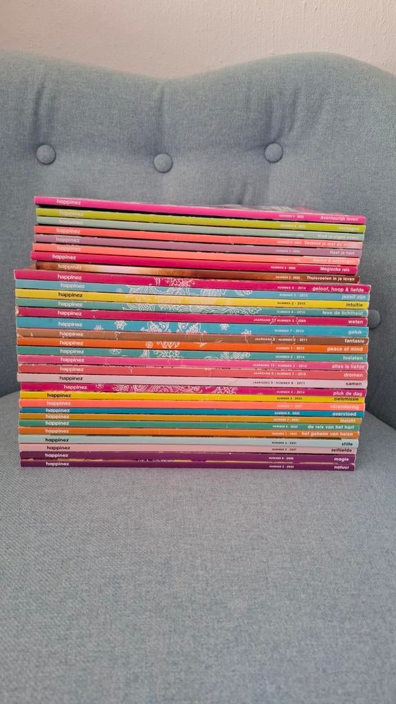 47 prachtige happinez tijdschriften, Ophalen