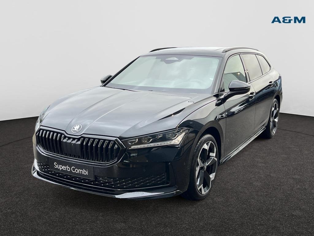 Skoda Superb Combi Superb Combi 1.5 TSI ACT MHEV Sportline D, Automaat, Zwart, Break, Superb