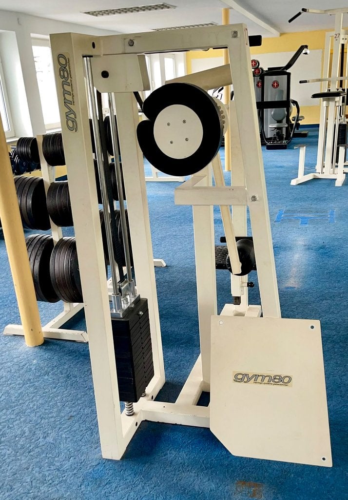 Compleet fitnesspark – 29 toestellen, Gym80 & Schwinn, Sport en Fitness, Ophalen, Overige materialen, Gebruikt, Benen