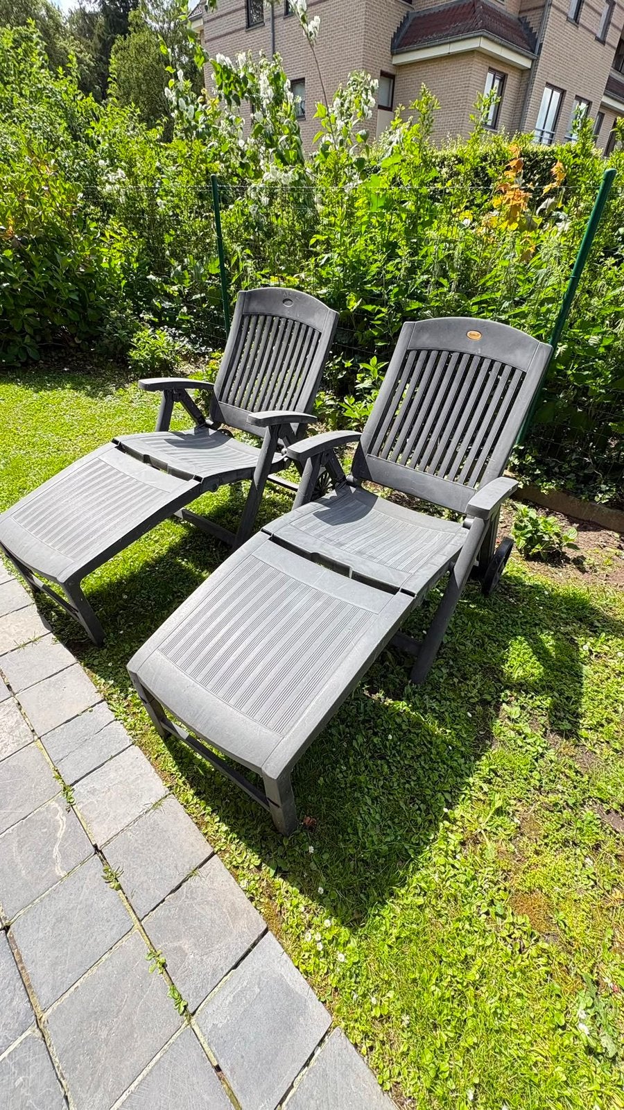 Tuinzetels gratis., Tuin en Terras, Ophalen, Zo goed als nieuw