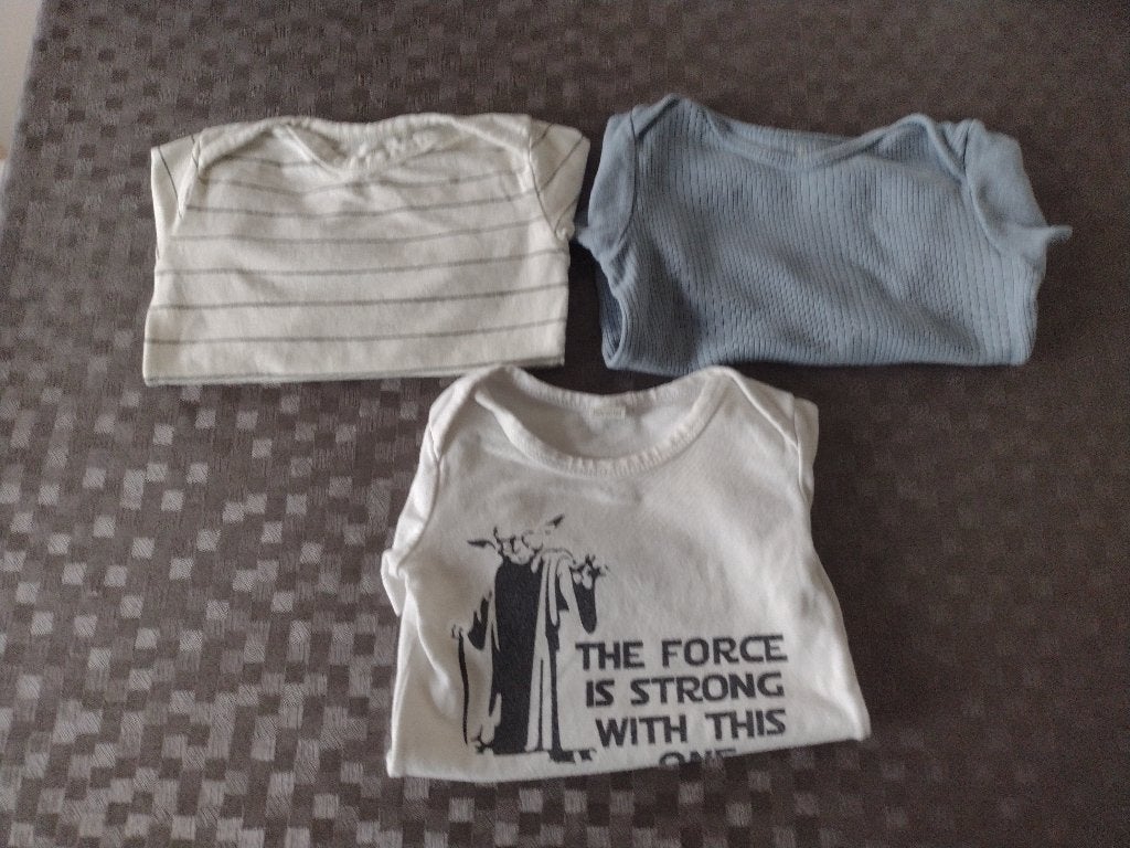 1 à 3 body's maat 74/80 - 0,20 €/stuk of 0,50€ voor 3, Kinderen en Baby's, Babykleding | Maat 74, Ophalen of Verzenden, Gebruikt