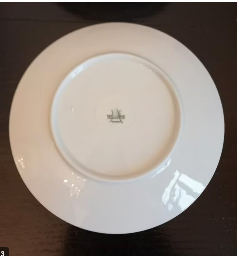 Vintage koffieservies en dessertboden - 6 delig., ., Vintage, Ophalen of Verzenden, Zo goed als nieuw