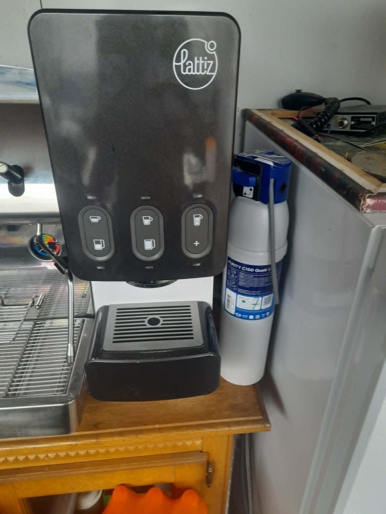 horeca melk opschuimer met water filter, Ophalen, Gebruikt, Elektrische melkopschuimer