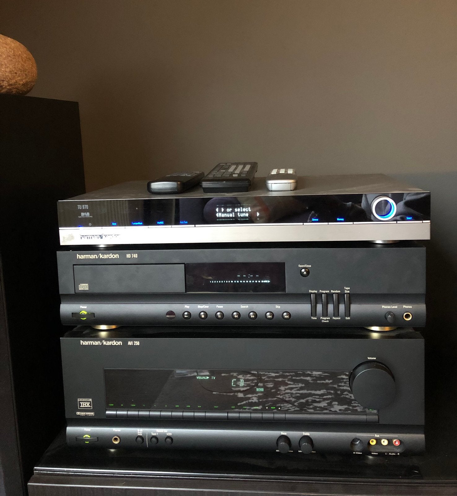 Lot Harman/Kardon AVI 250 / HD 740 / TU 970, TV, Hi-fi & Vidéo, Enlèvement ou Envoi, Utilisé, Autres marques