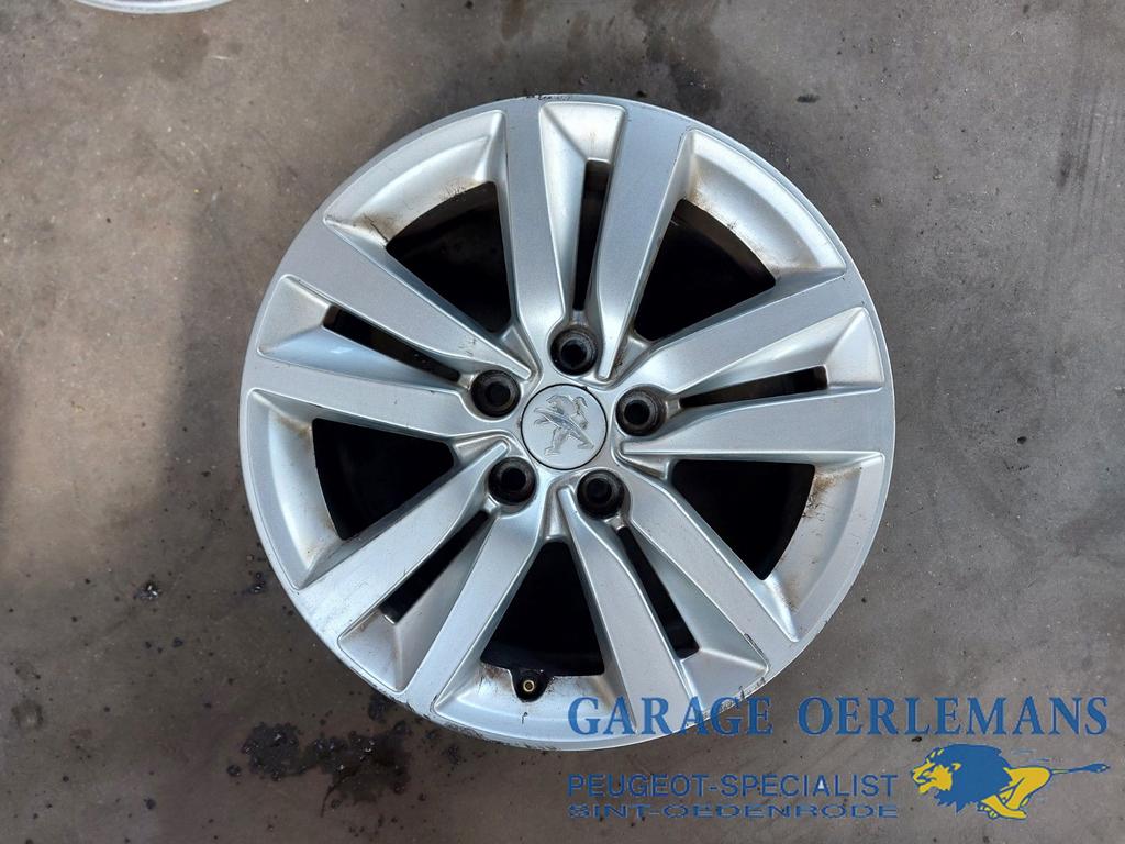 lichtmetalen velg 16 inch peugeot 308 sw 1.6 hdi 3006895, Gebruikt, -, -, ARN erkend