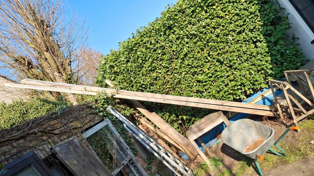 Gebruikte houten kepers, Enlèvement