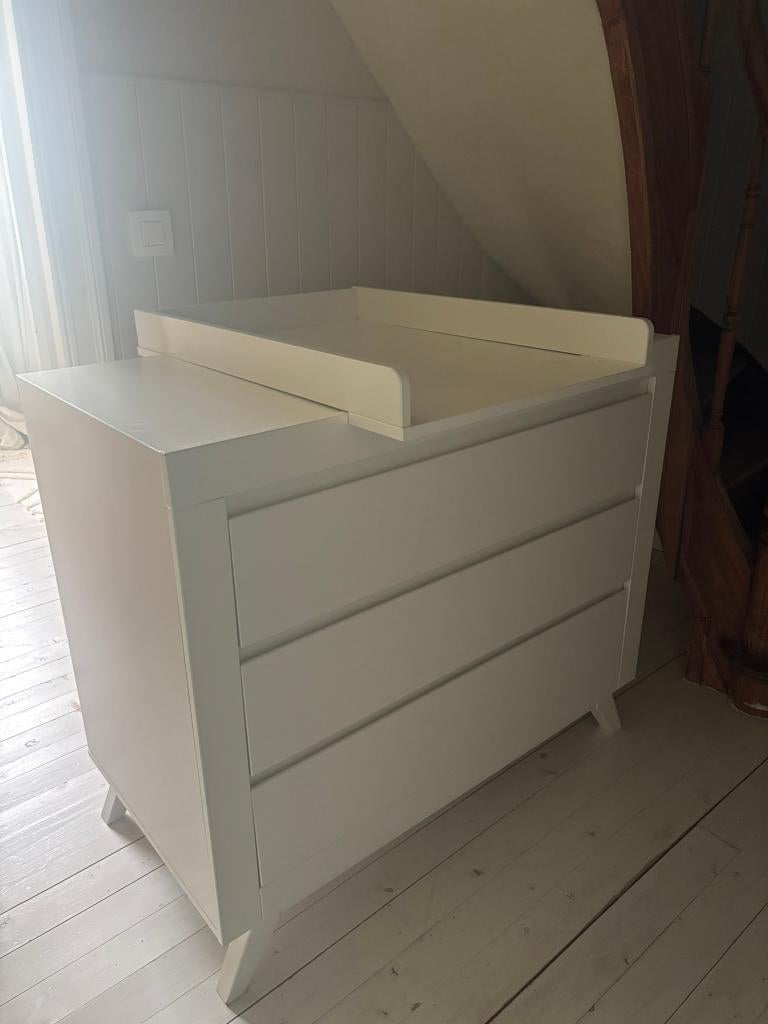 Commode Bopita Anne Wit met verversplank, Neuf, 90 à 105 cm, Enlèvement, 50 à 70 cm