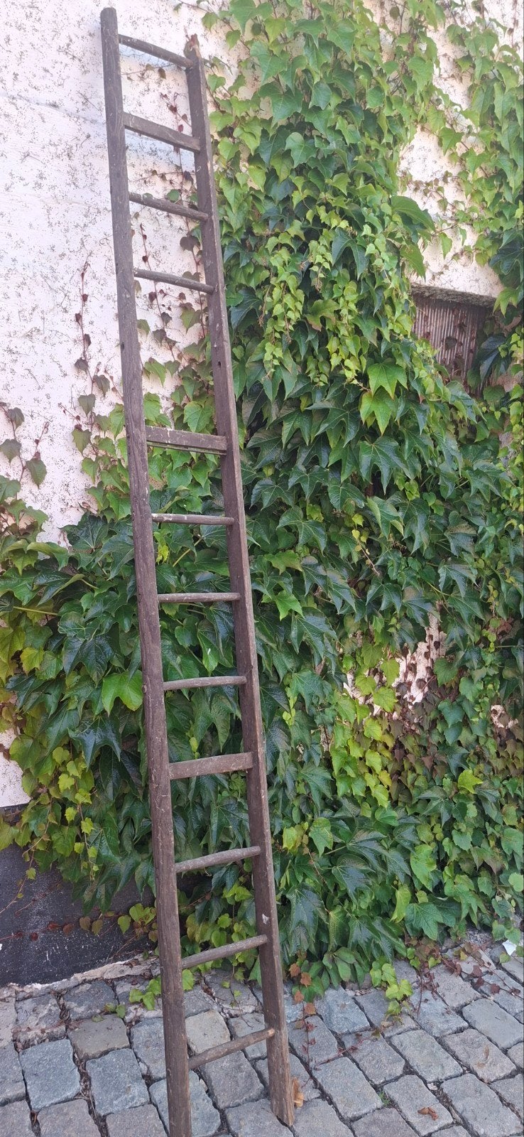 Oude houten ladder. 3,2 meter, Ophalen