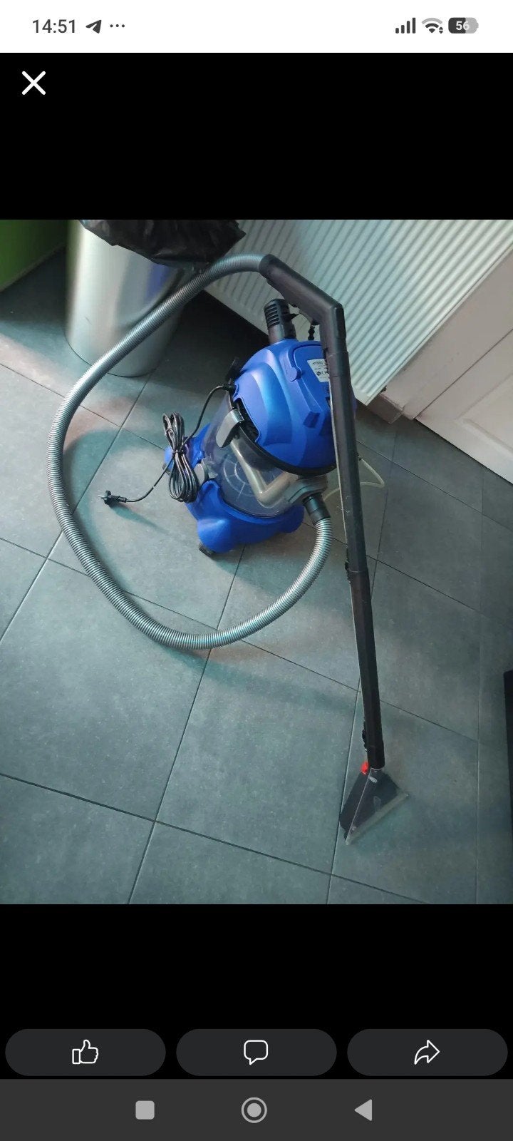 Tapijtreiniger, Elektronische apparatuur, Stofzuigers, Ophalen, Zo goed als nieuw, 1200 tot 1600 watt