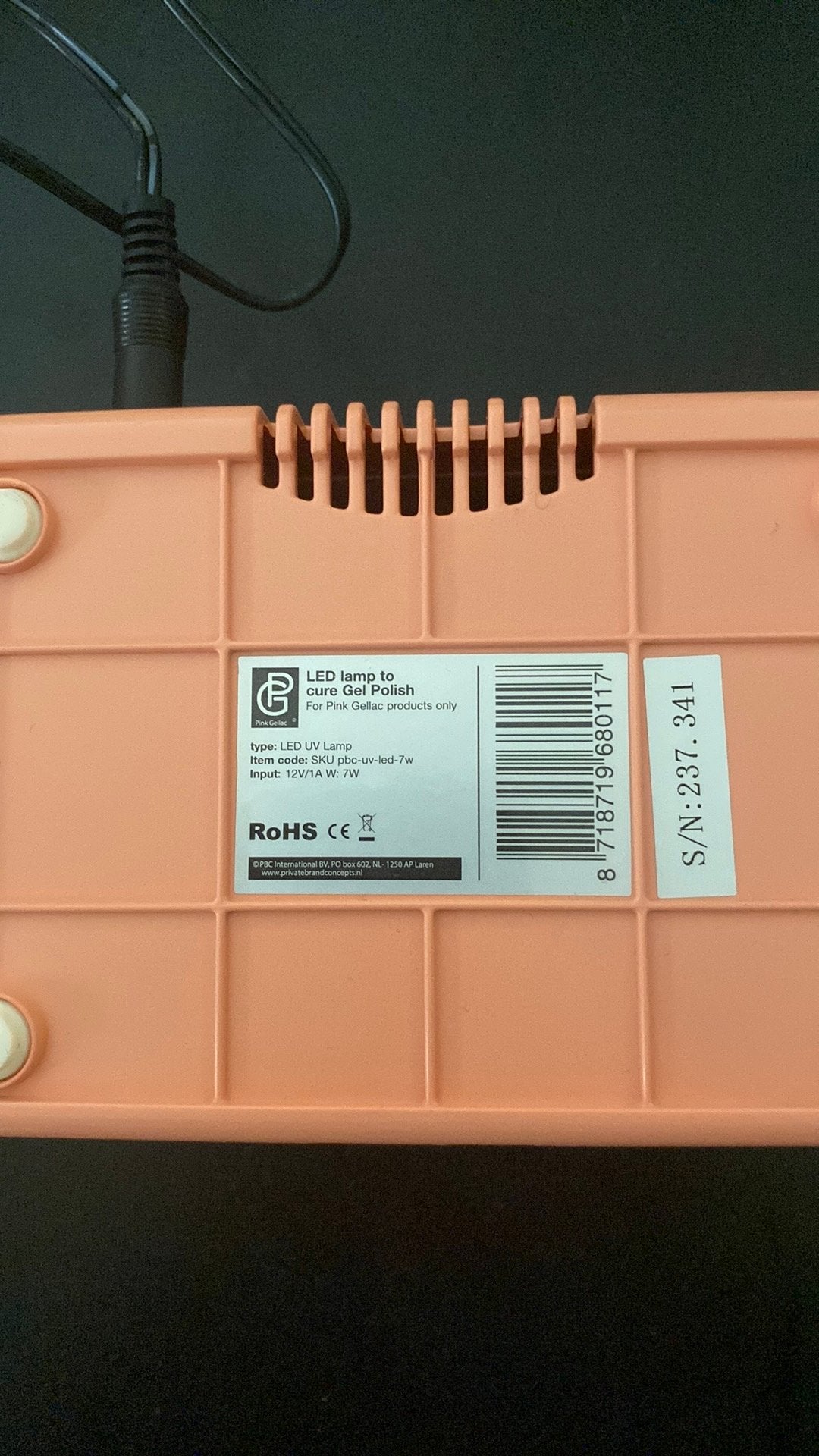 Pink gellac nageldroger ledlamp nieuw!, Ophalen of Verzenden, Zo goed als nieuw