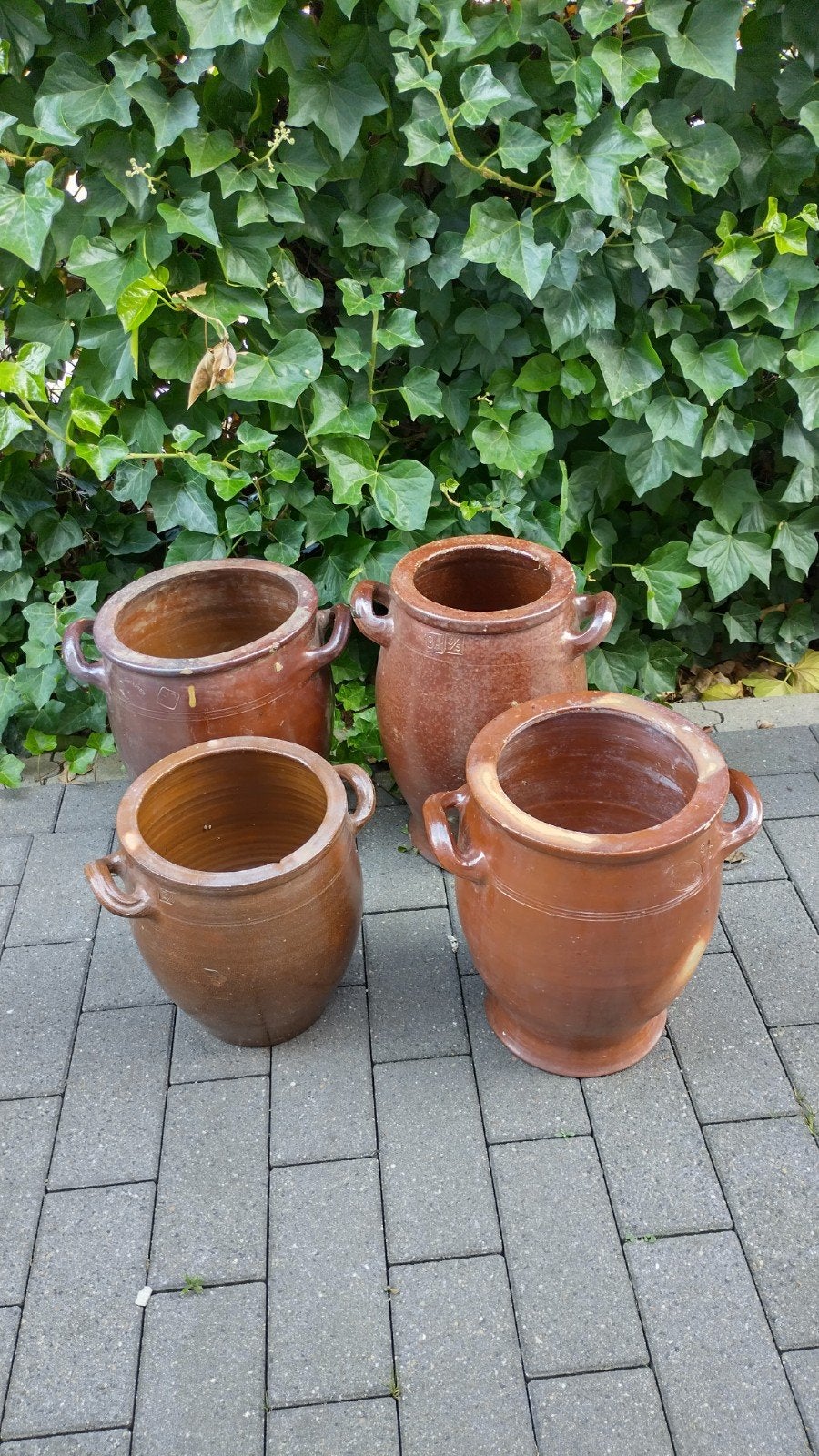 handgedraaide terracotta potten, Tuin en Terras, Tuinvazen, Ophalen, Gebruikt