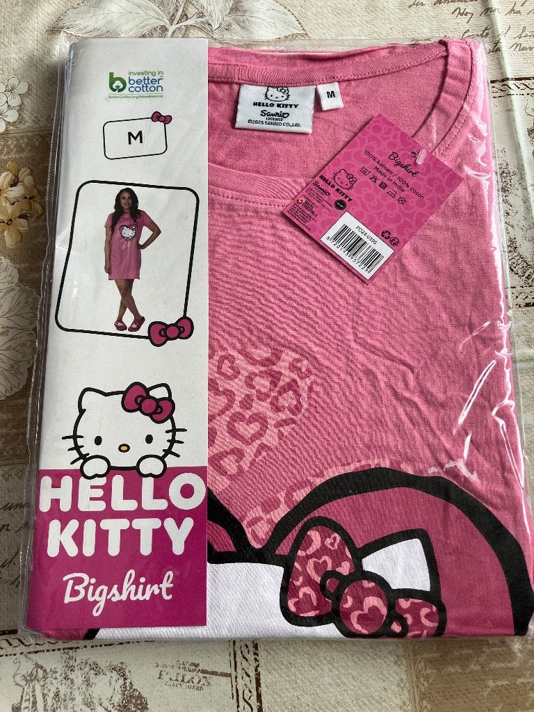 Nieuw hello Kitty bigshirt - maat M, Kleding | Dames, Pyjama's, Ophalen of Verzenden, Nieuw, Maat 38/40 (M)
