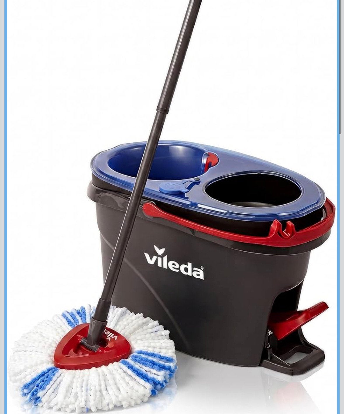 Ensemble vileda H2Pro et recharge mop, Enlèvement