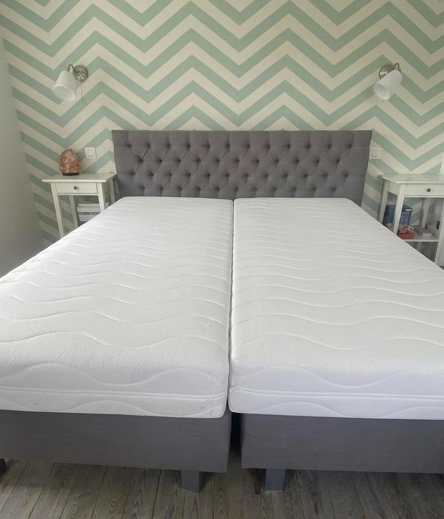 Set van twee hoogwaardige matrassen te koop (zonder het bed), Ophalen, Zo goed als nieuw