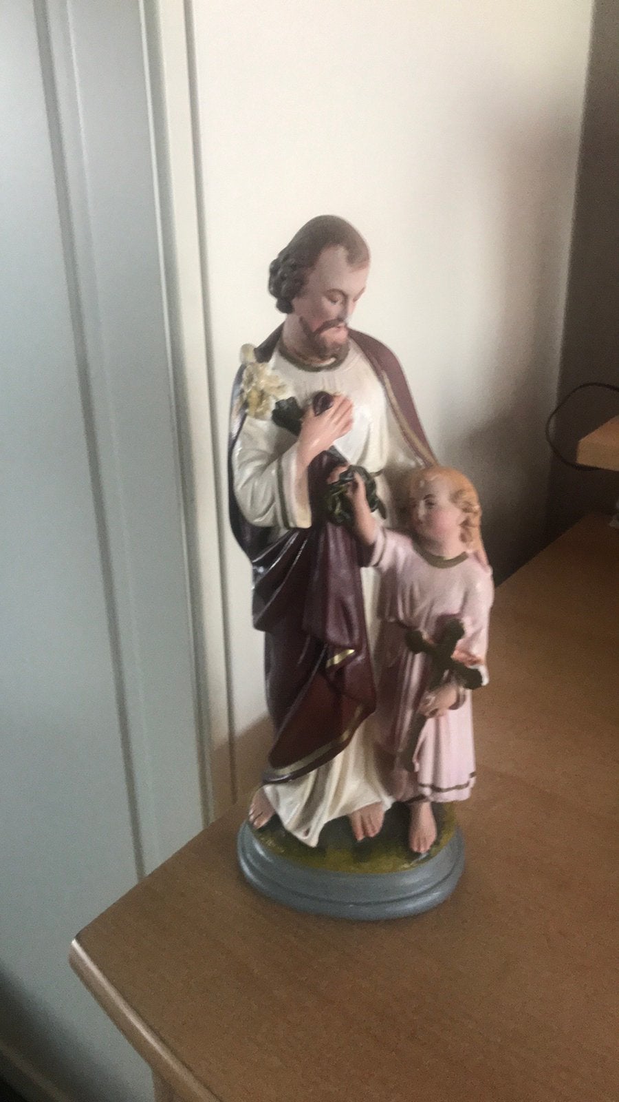 Beeld 34cm Jozef met kind, Enlèvement ou Envoi