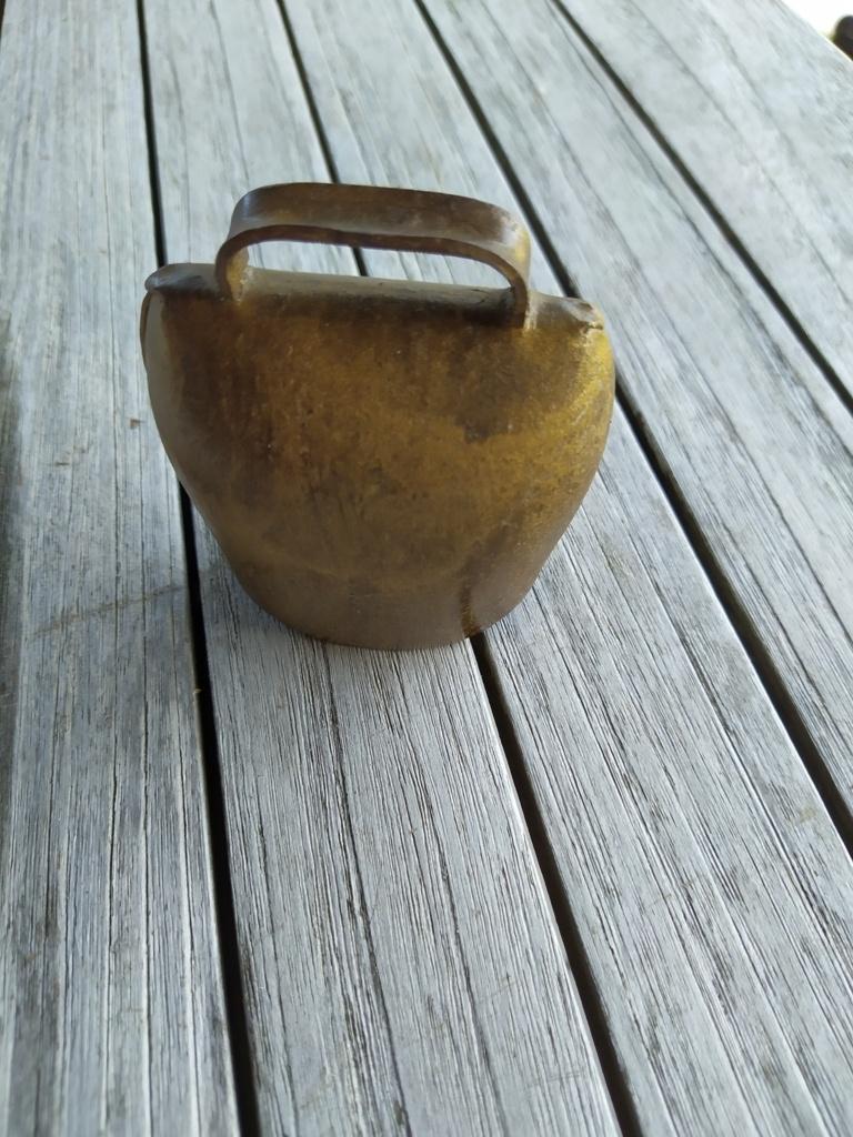 Ancienne cloche de bovin en cuivre, Antiquités & Art, Enlèvement ou Envoi, Cuivre