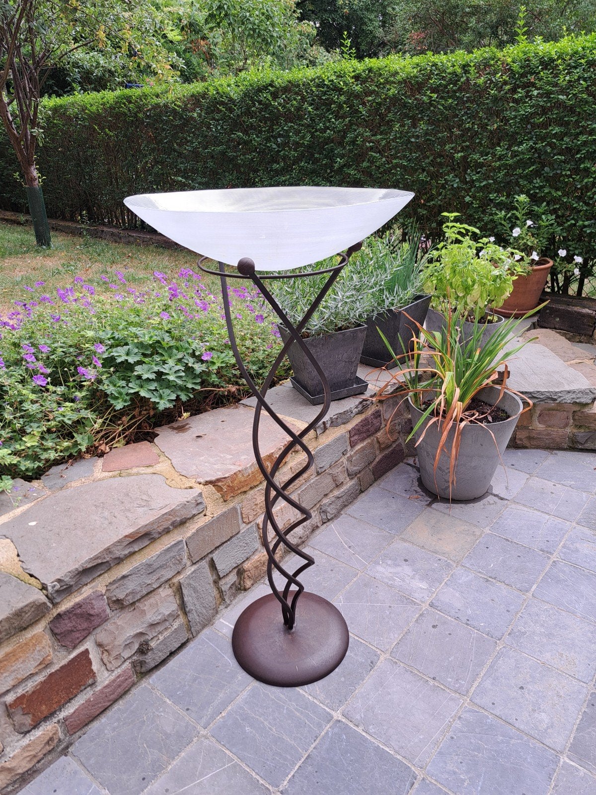 vasque verre et métal, Enlèvement