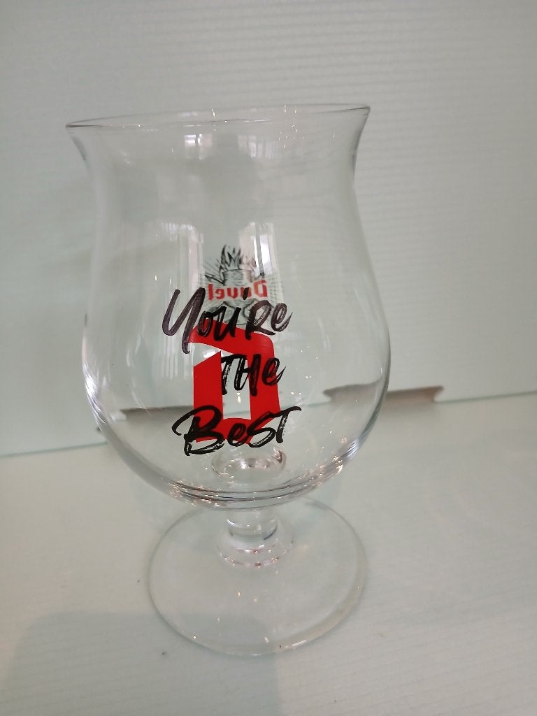 Verre sur pied DUVEL YOU'RE THE BEST, Enlèvement ou Envoi, Comme neuf, Verre ou Verres, Duvel