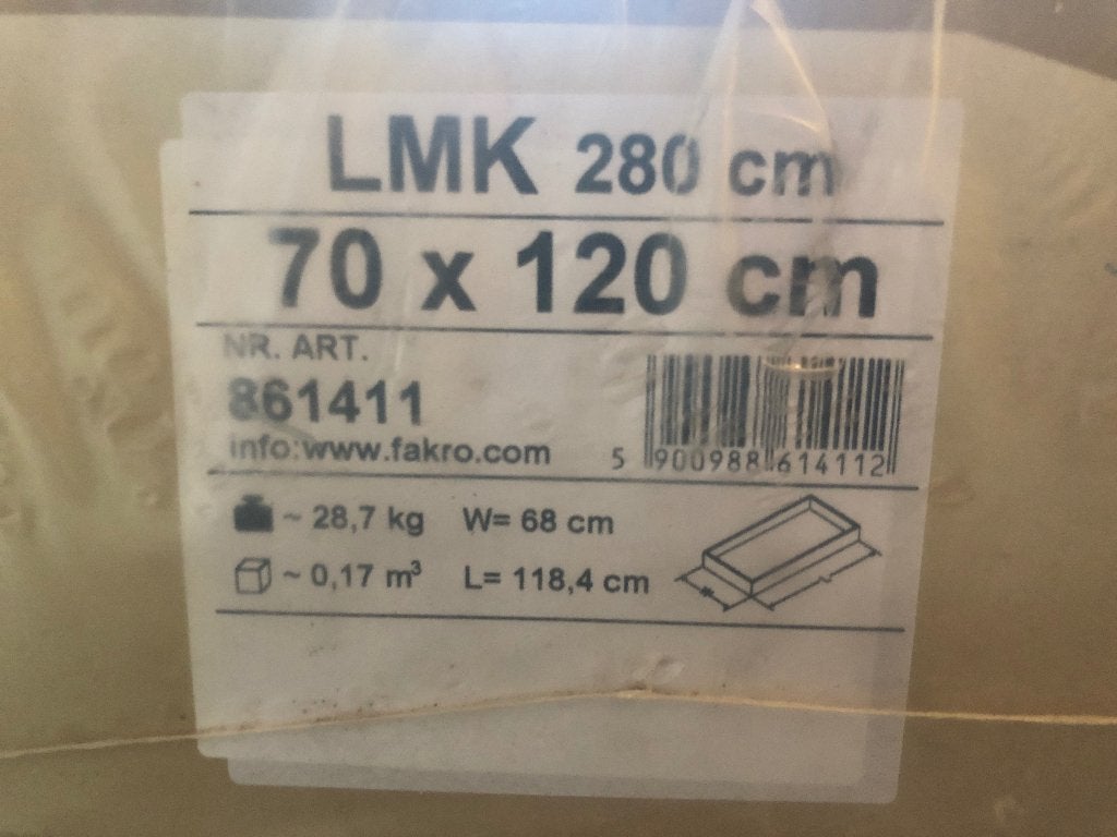 Zoldertrap 70x120 cm / Fakro LMK-Komfort / ongebruikt!, Doe-het-zelf en Bouw, Ladders en Trappen, Ophalen, Trap, Nieuw, Opvouwbaar of Inschuifbaar
