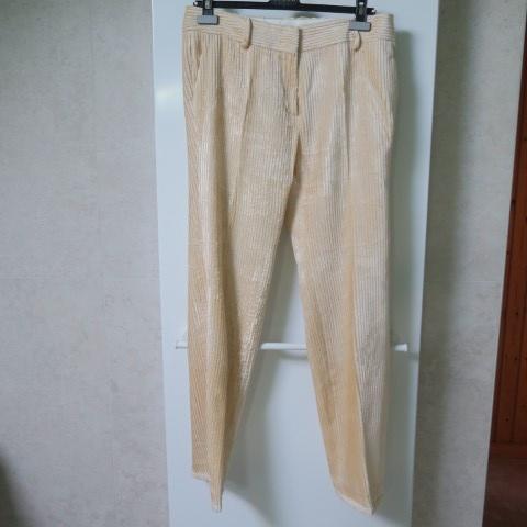 Broek nieuw geel geribd Ermanno Scervino mt 40 (it44), Kleding | Dames, Maat 38/40 (M), Geel, Nieuw, Ophalen of Verzenden