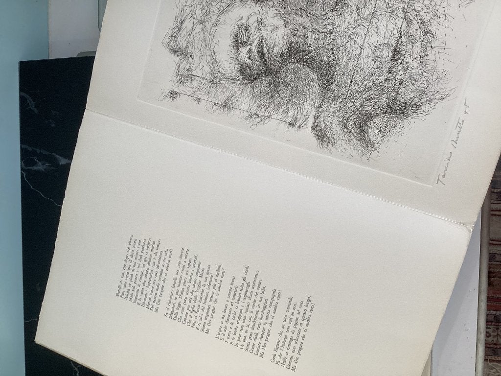 Gravure Ballata degli impiccati Francois Villon. 043/AE., Antiek en Kunst, Ophalen, Gravure