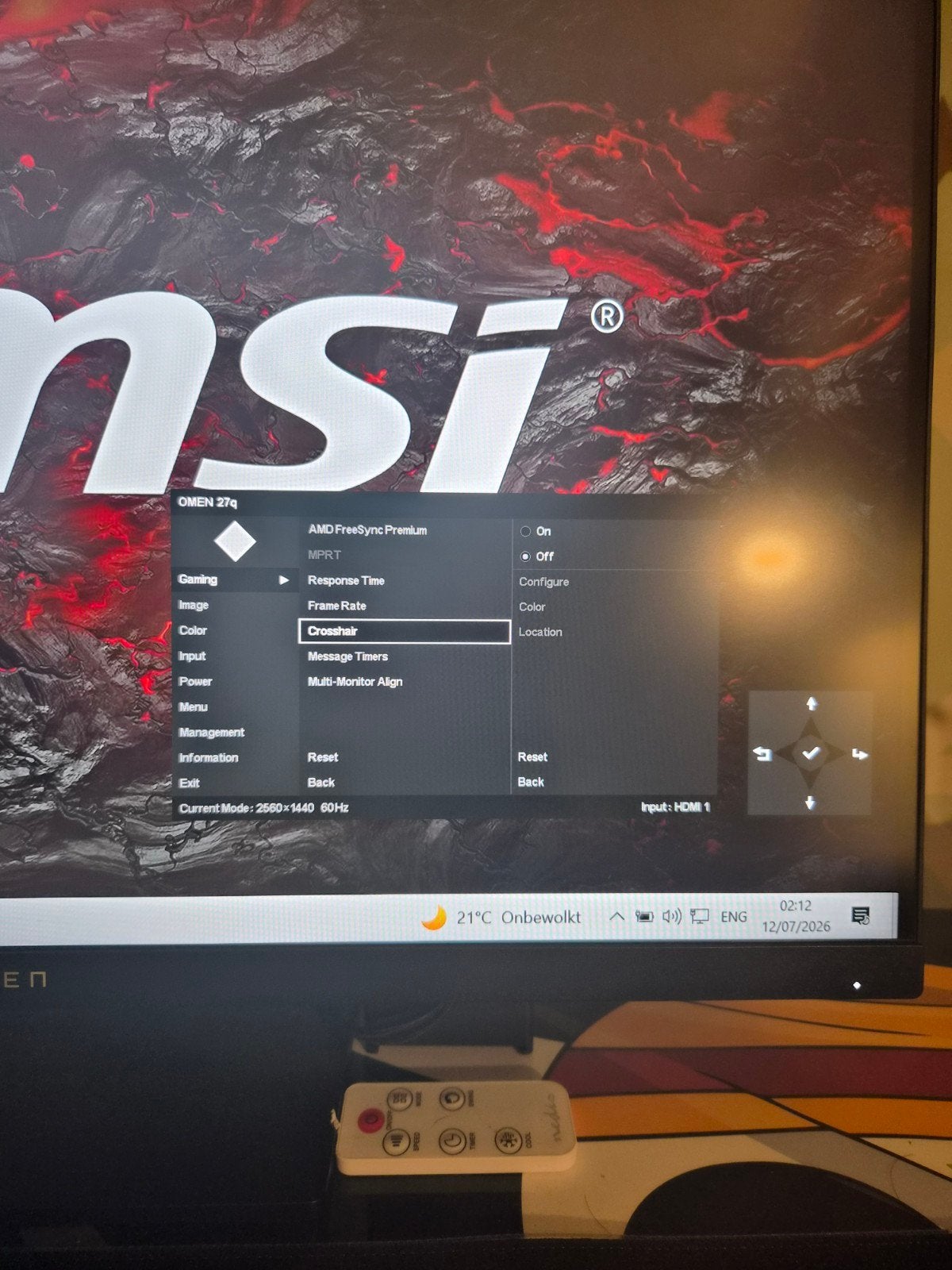 Moniteur de jeu QHD 27" 165hz, Informatique & Logiciels, Logiciel Audio, Enlèvement