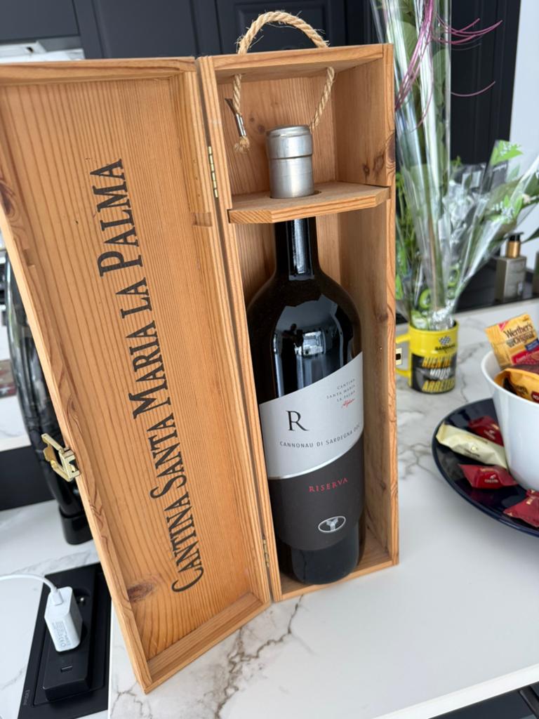 Coffret vin rouge sarde magnum 1,5L, Neuf, Enlèvement ou Envoi, Pleine, Vin rouge