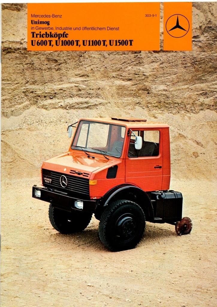 Mercedes Unimog brochures 100+ originele folders, Envoi, Comme neuf, Mercedes
