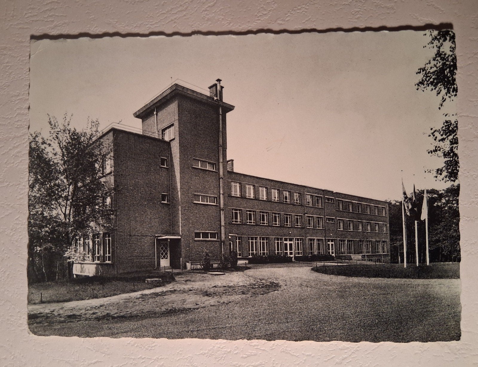 vintage Postkaart Studiecentrum in Dworp, Enlèvement ou Envoi