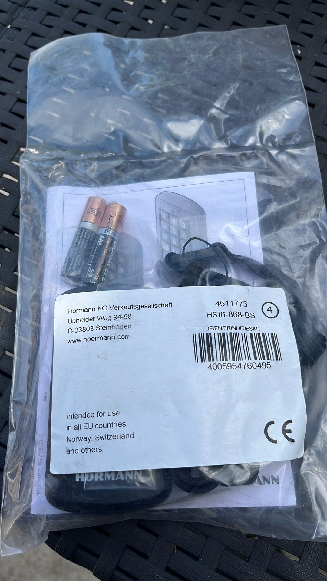 émetteur portatif de la marque Hörmann, modèle HSI6-868-BS, Enlèvement ou Envoi, Neuf, Émetteur et Récepteur